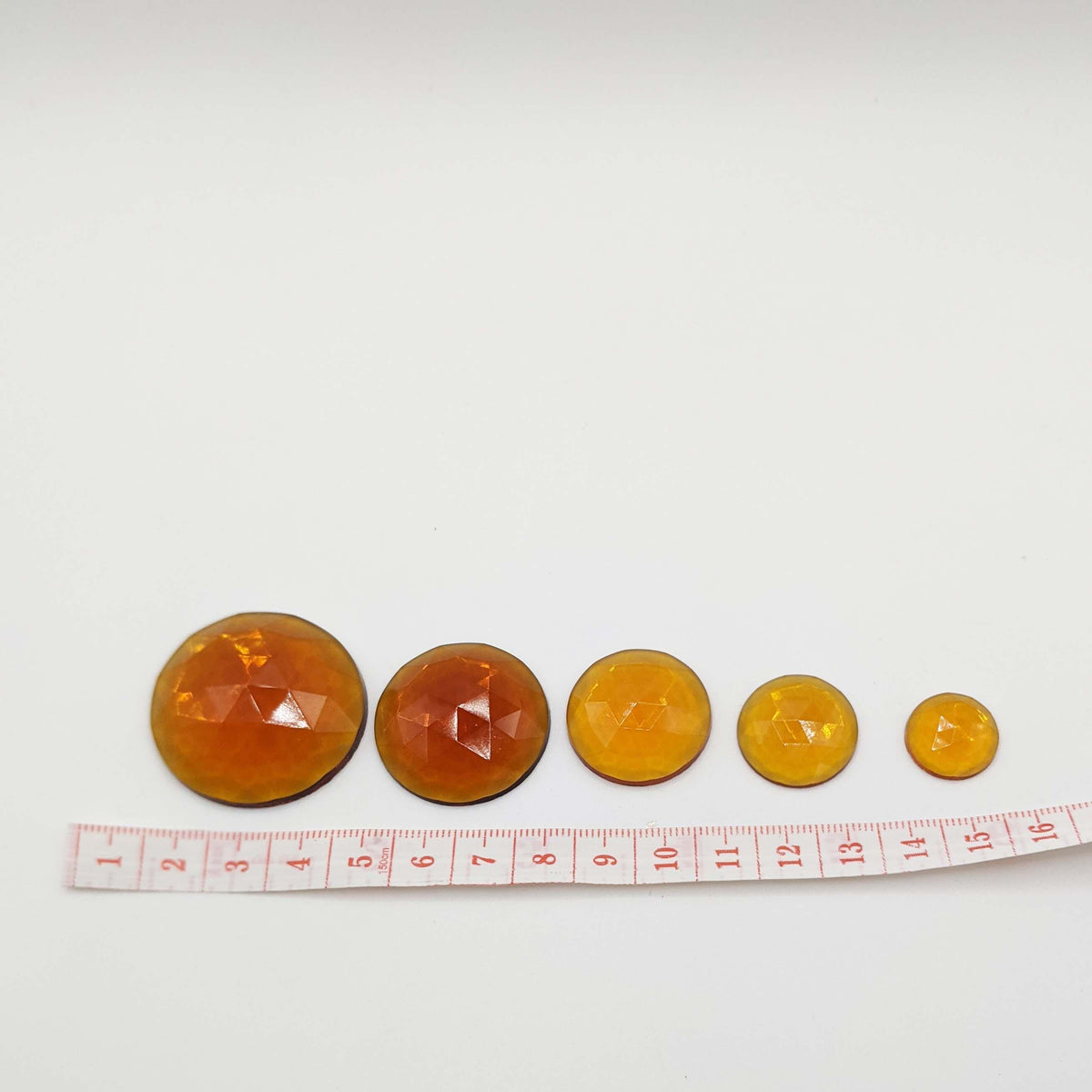Clear round glass Jewel