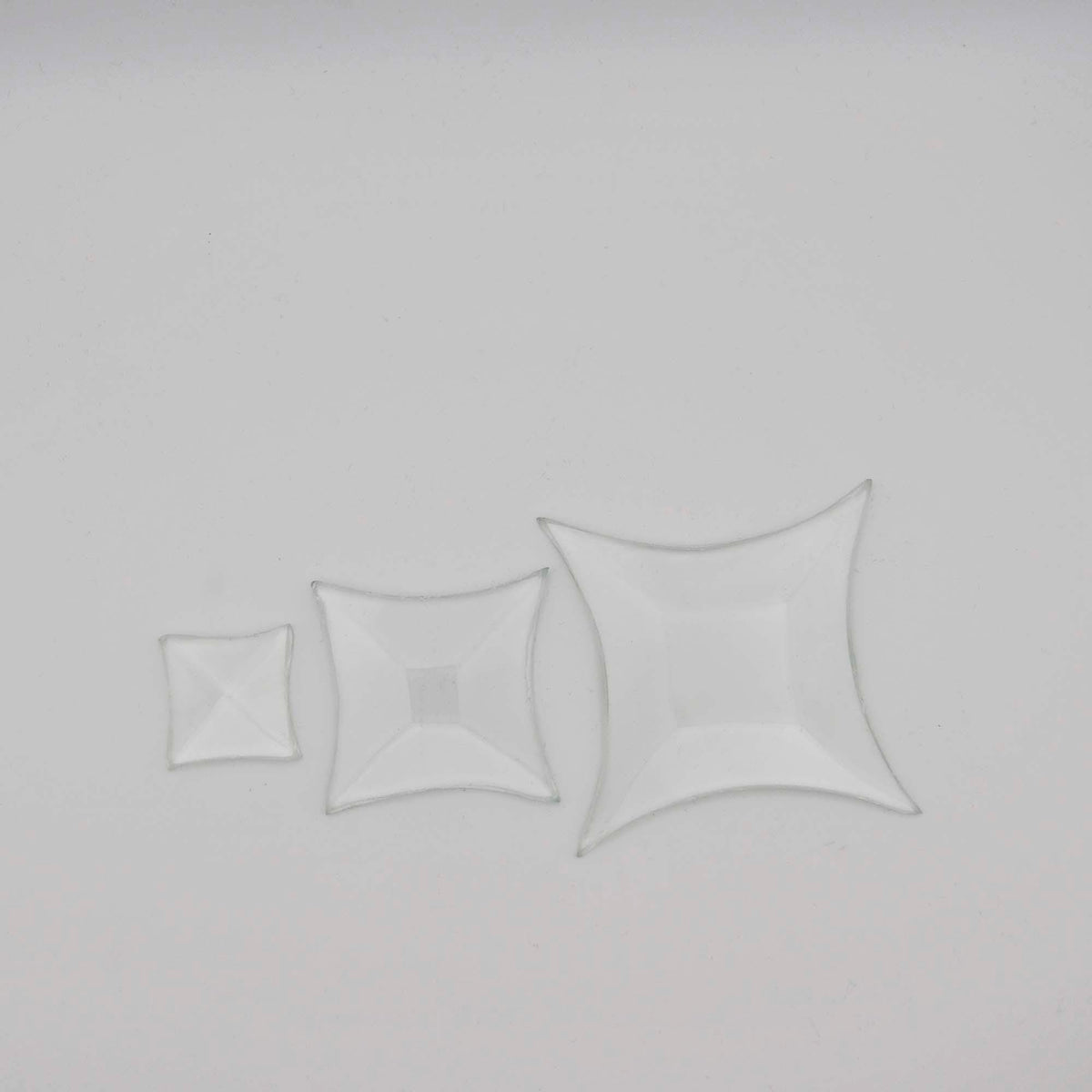 Star Glass Bevel, 1.25 or 2.25 inch concave crystal