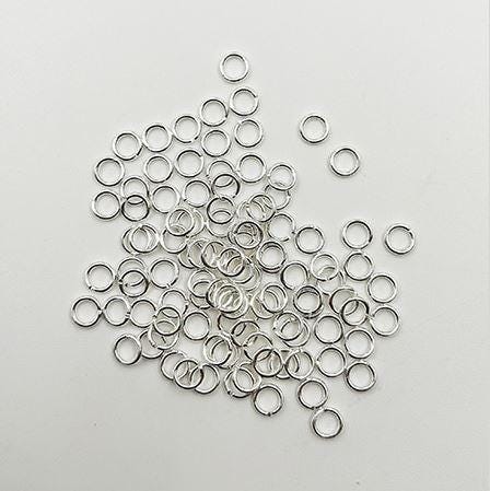 10 pack of 1/4" (6mm) pre-tinned copper Jump rings