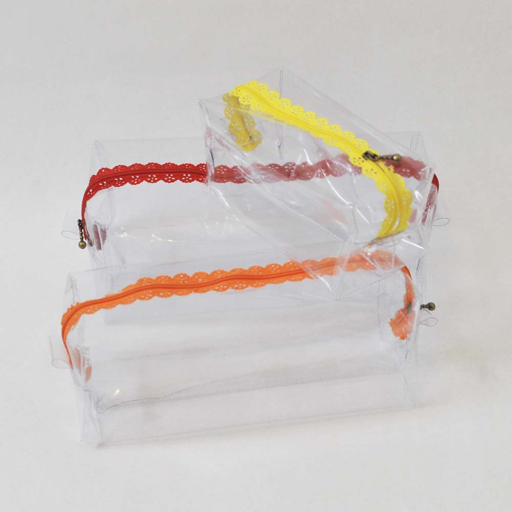 Clear Boxy Bag Zip Pouch, digital sewing pattern tutorial