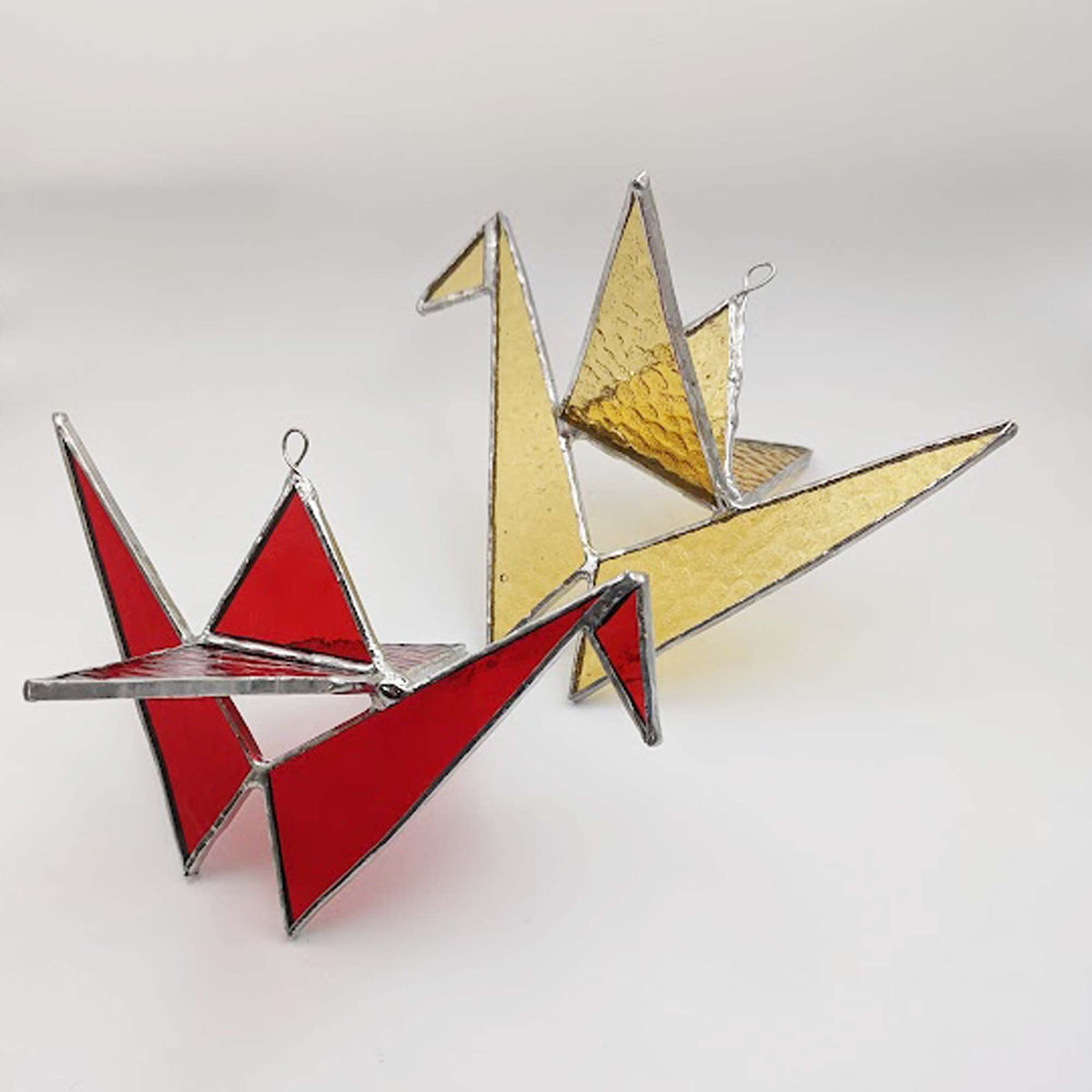 3D Origami Crane stained glass TUTORIAL