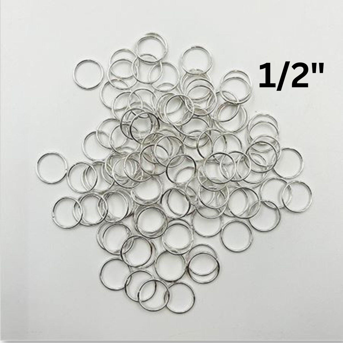 10 pack of 1/2" (12mm) pre-tinned copper Jump rings