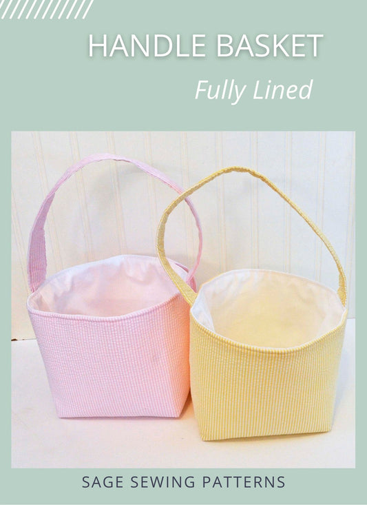 Easter Basket, digital sewing pattern tutorial