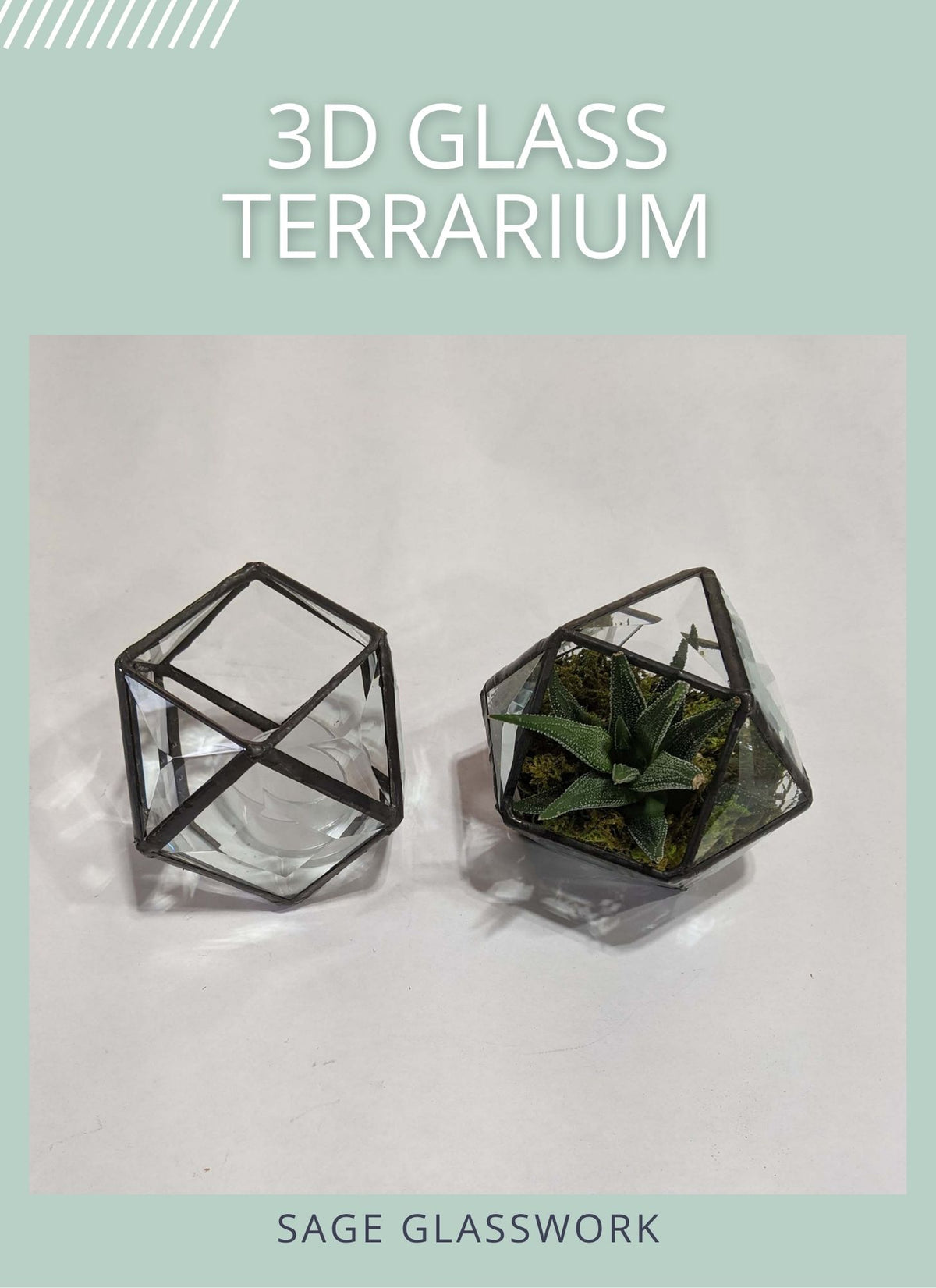3D Geometric Glass Terrarium/Candle Holder TUTORIAL