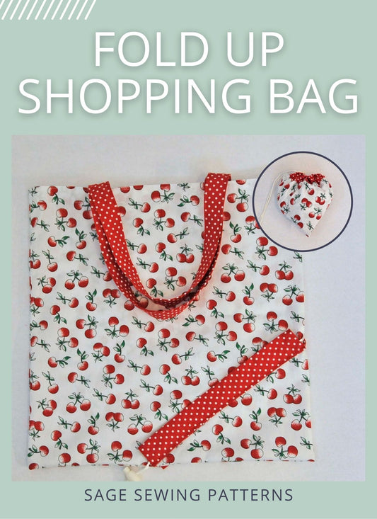 Fold Up Bag, digital sewing pattern tutorial