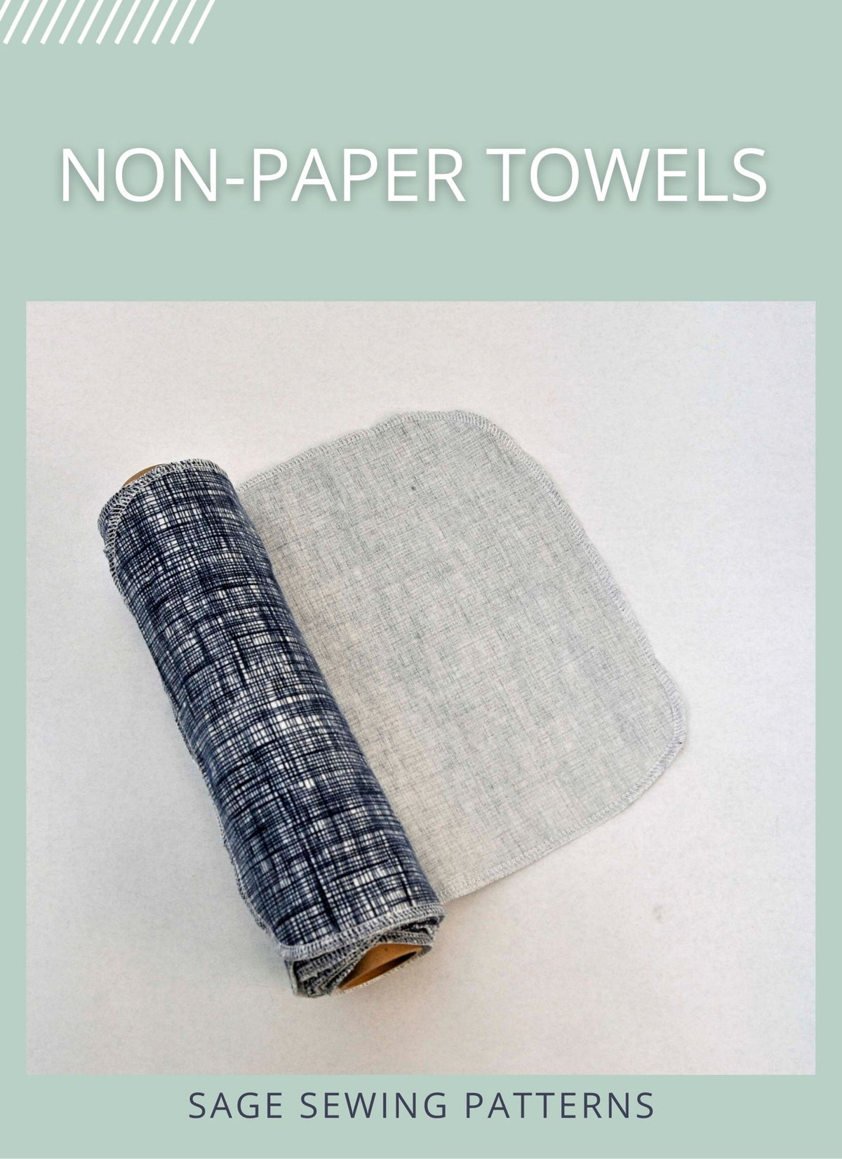 Reusable Non-Paper Towels, digital sewing pattern tutorial