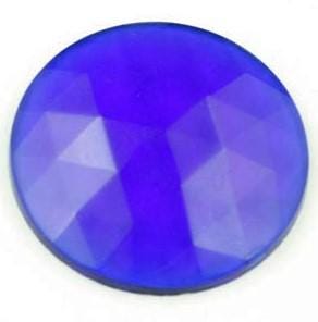 Dark Blue round glass Jewel