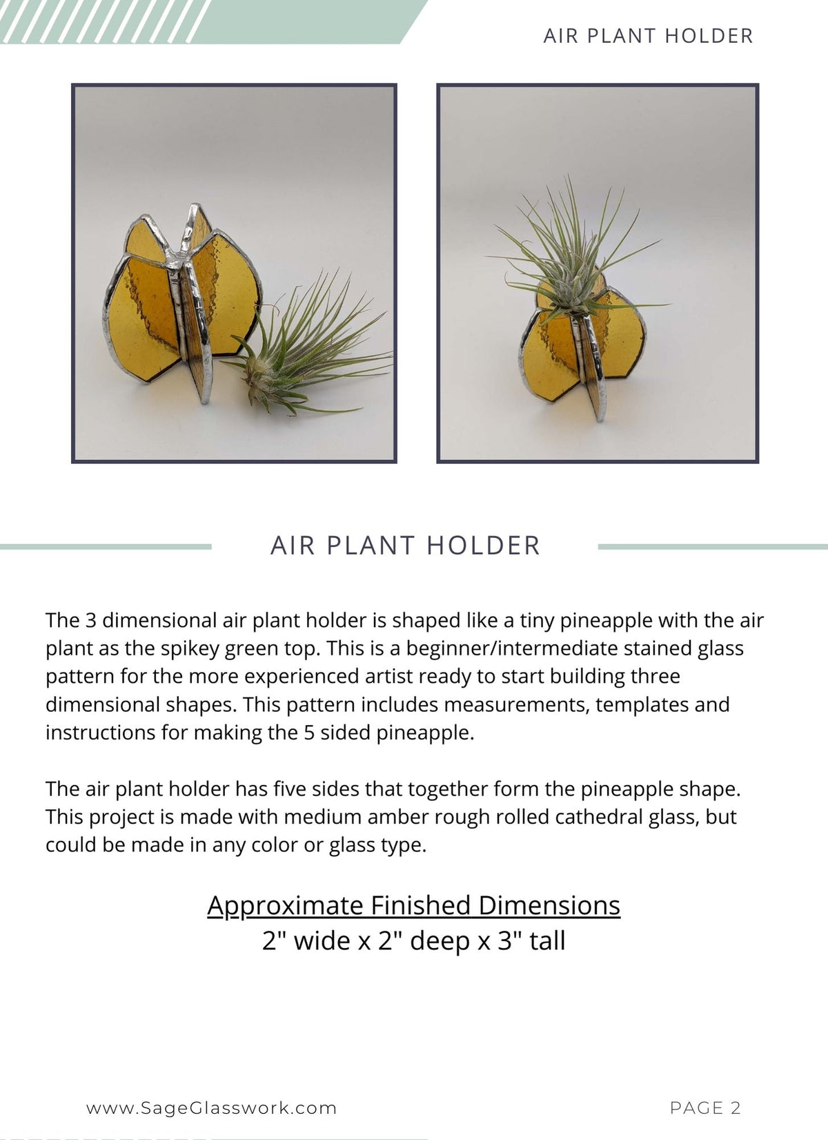 Mini Pineapple Air Plant Holder TUTORIAL