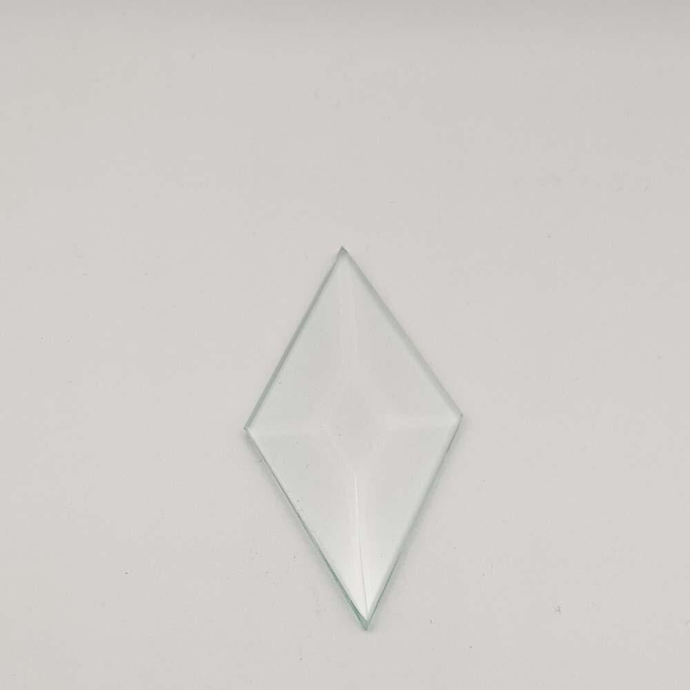 1.5" x 3" Diamond Bevel glass