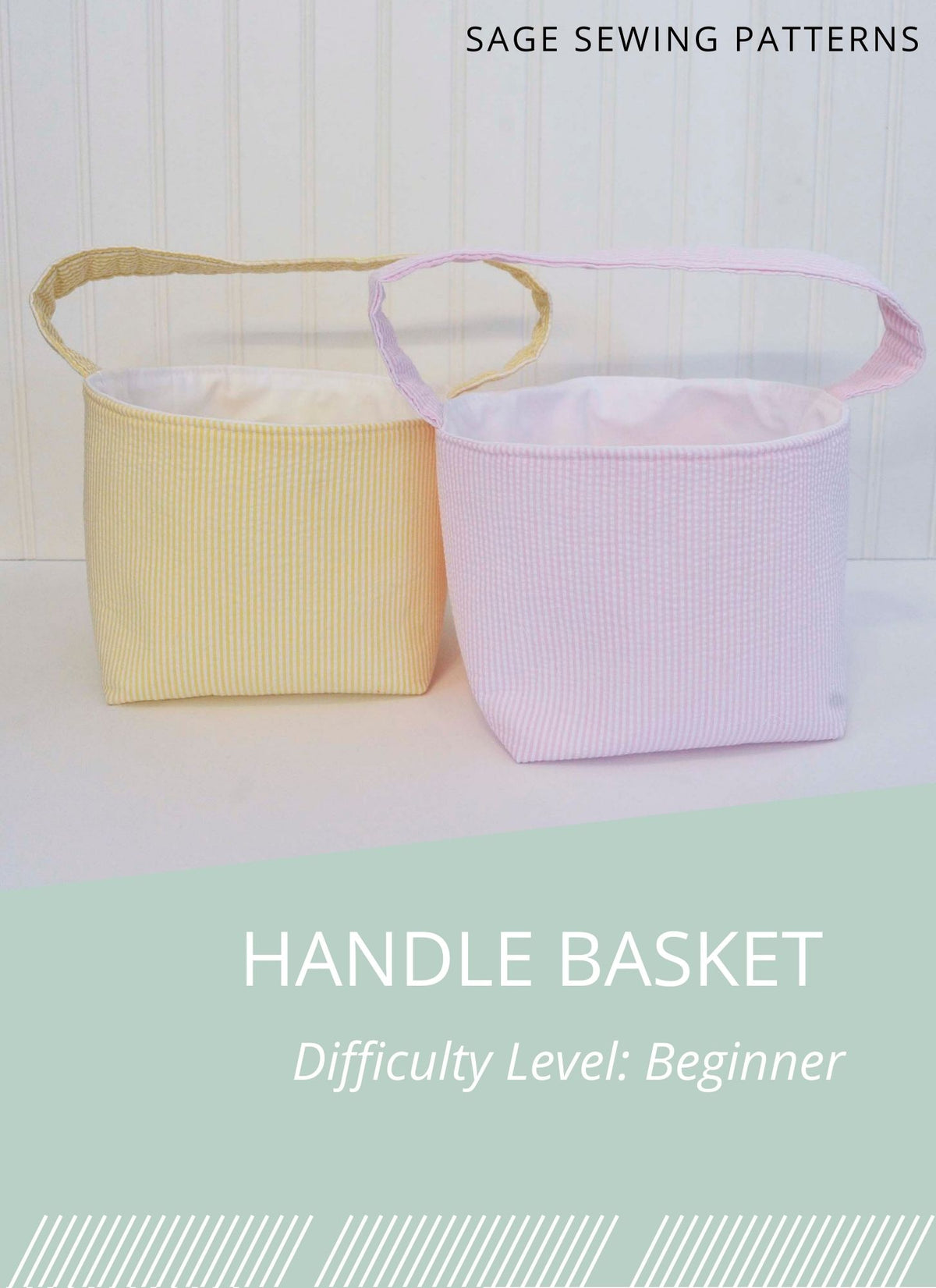 Easter Basket, digital sewing pattern tutorial