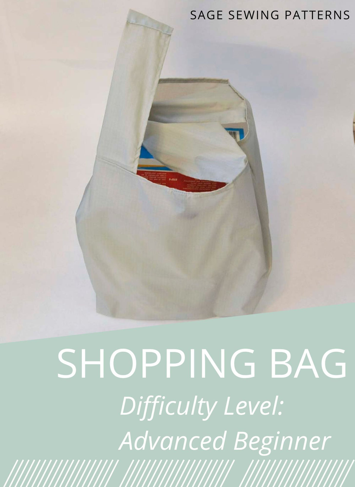 Nylon Shopping Bag, digital sewing pattern tutorial