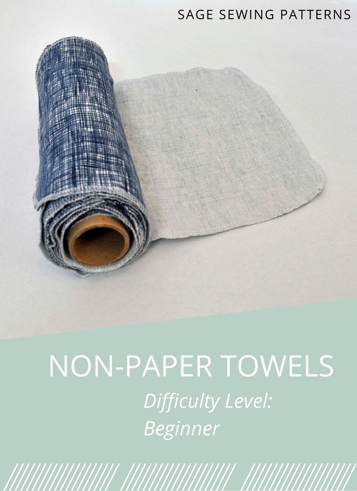 Reusable Non-Paper Towels, digital sewing pattern tutorial