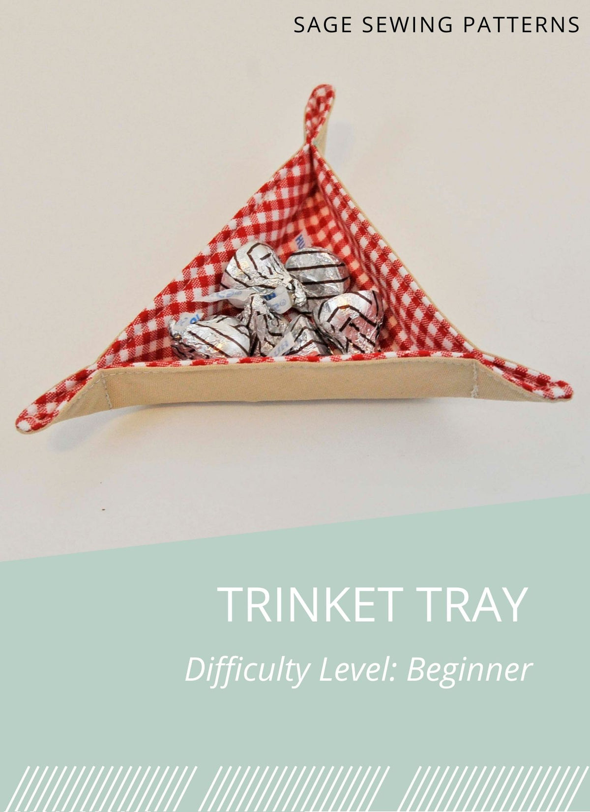 Trinket Tray, digital sewing pattern tutorial 2 shapes