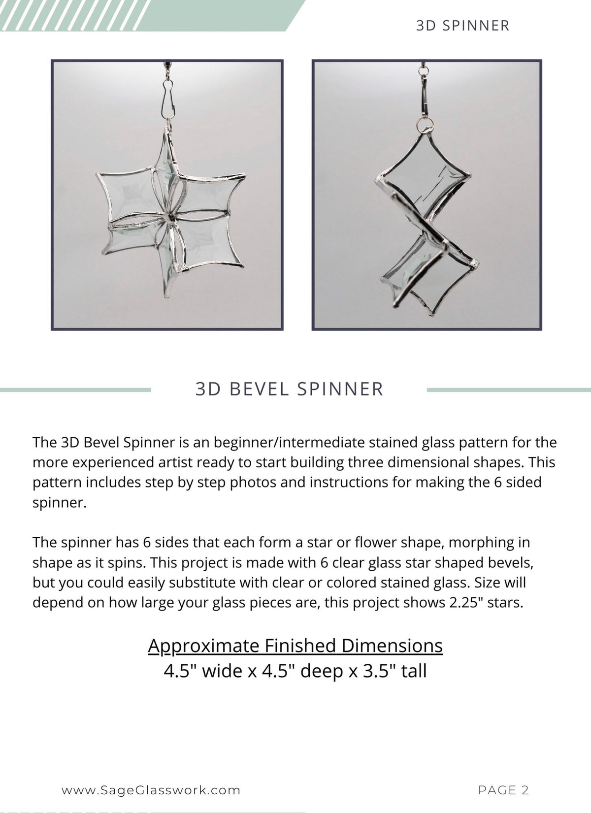 3D Star Bevel Spinner TUTORIAL