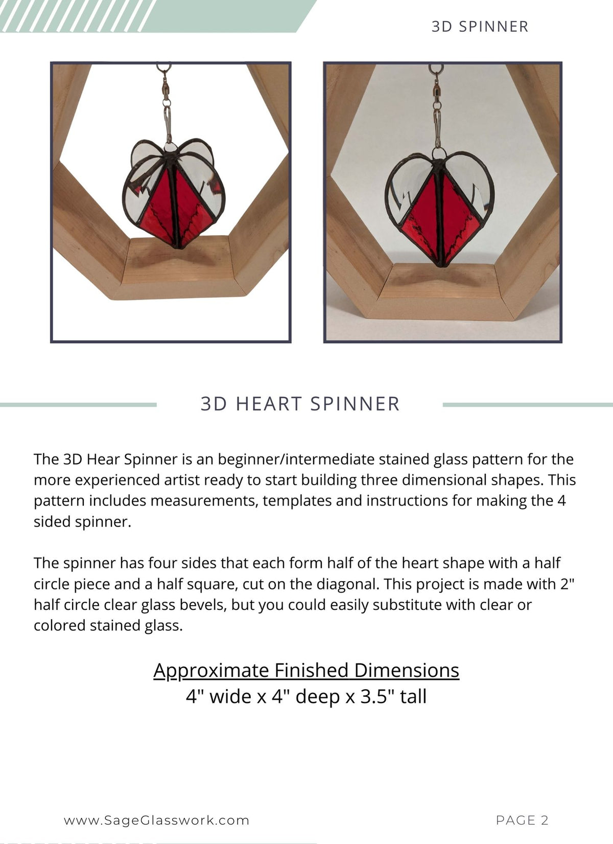 3D Bevel Heart Spinner TUTORIAL