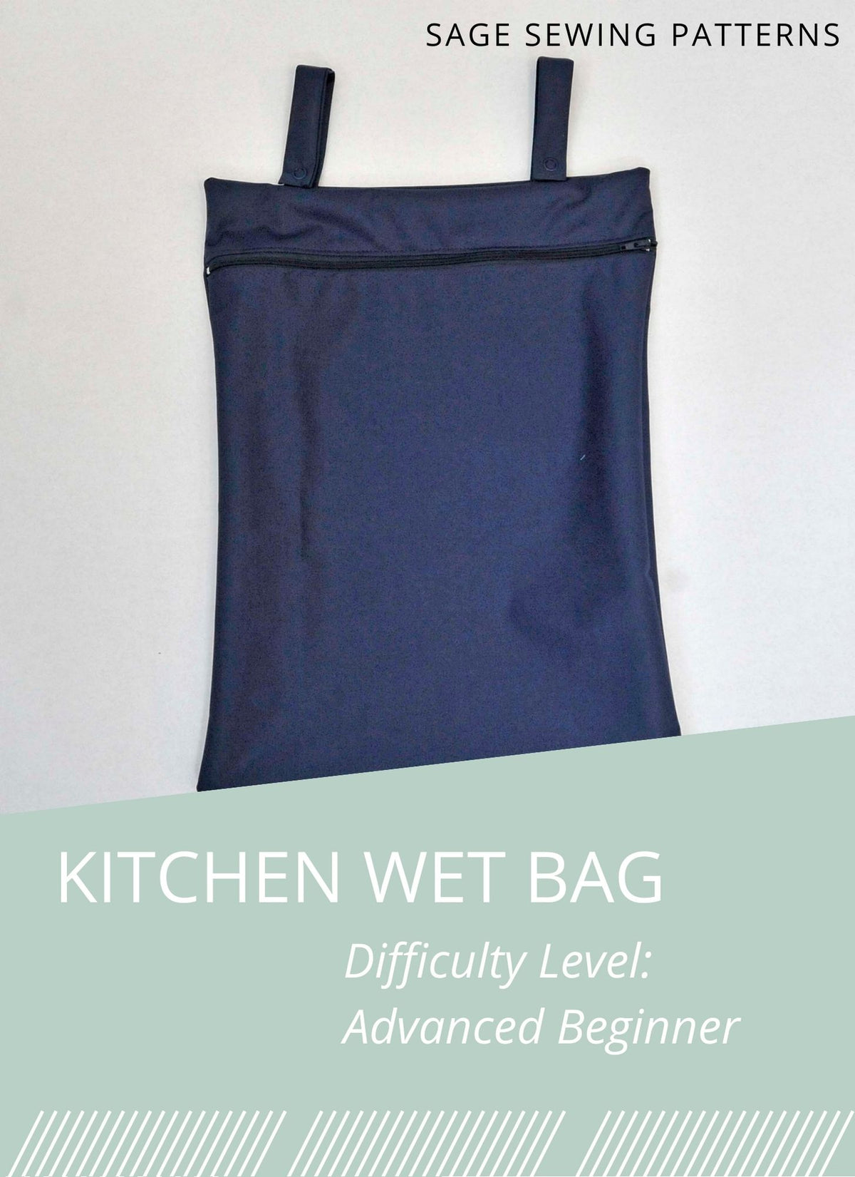 Kitchen Hanging Wet Bag, digital sewing pattern tutorial