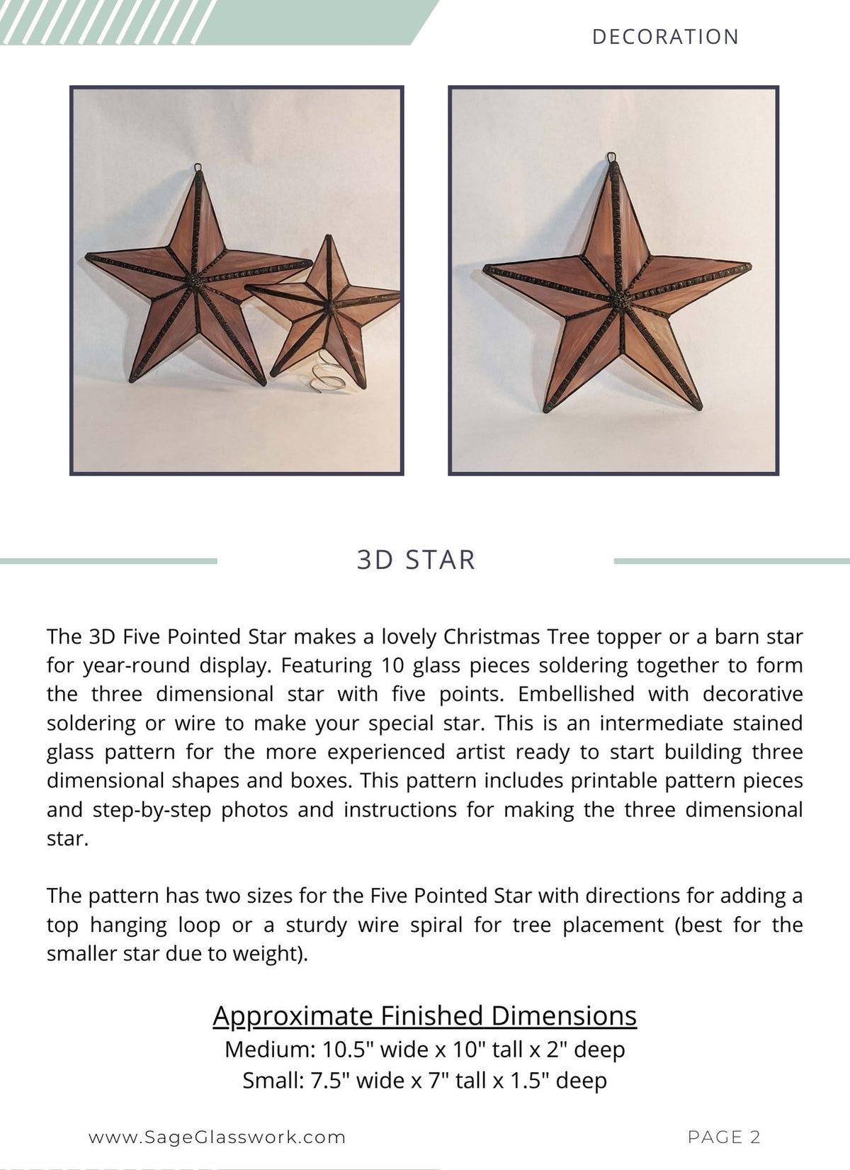 3D Five Pointed Star TUTORIAL