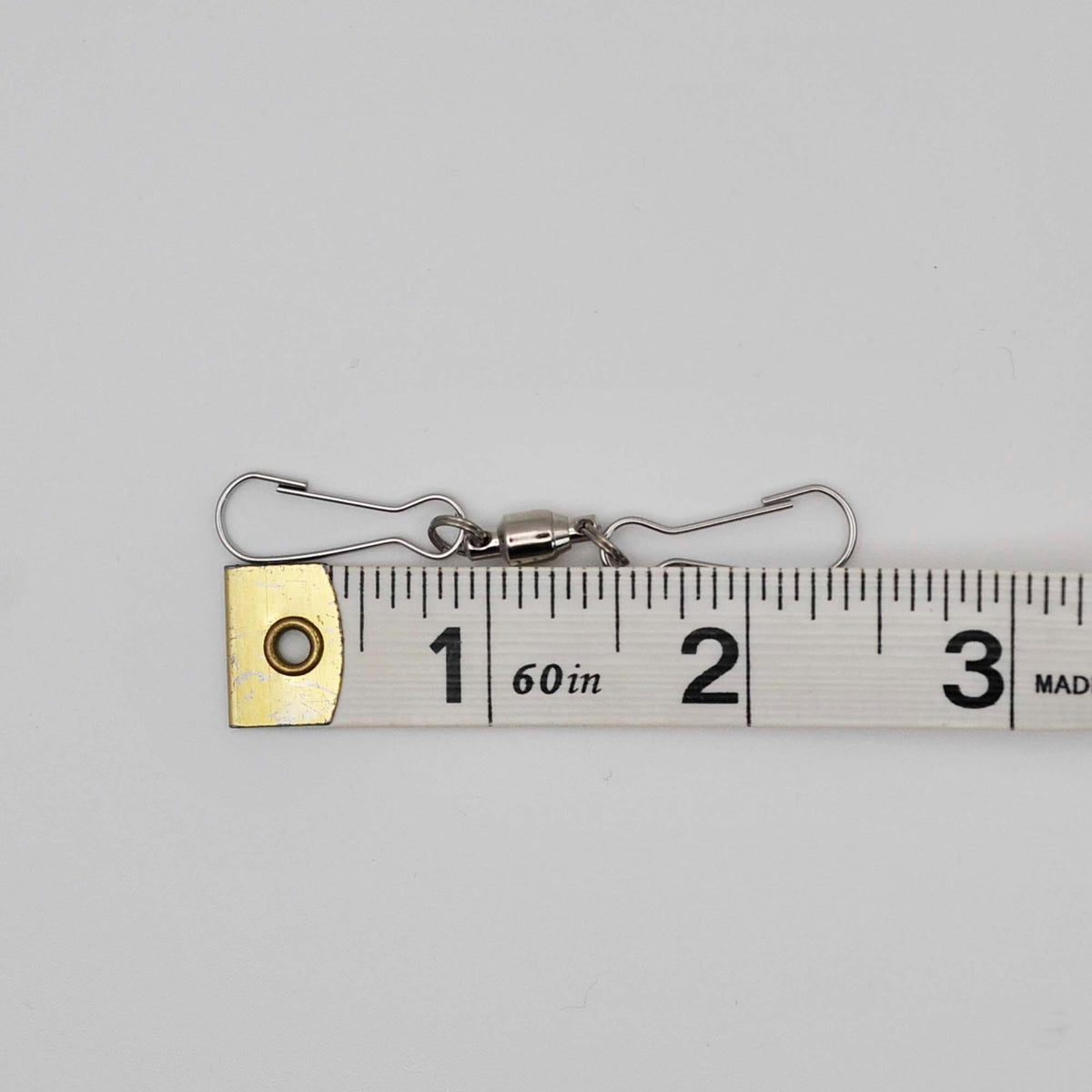 Spinner Hardware, stainless steel swivel with 2 clasps