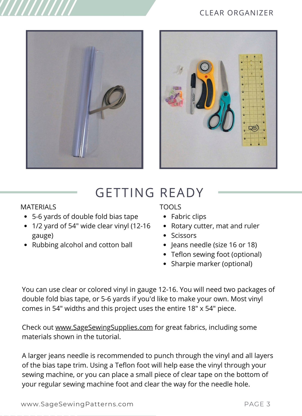 Clear Hanging Pocket Organizer, digital sewing pattern tutorial