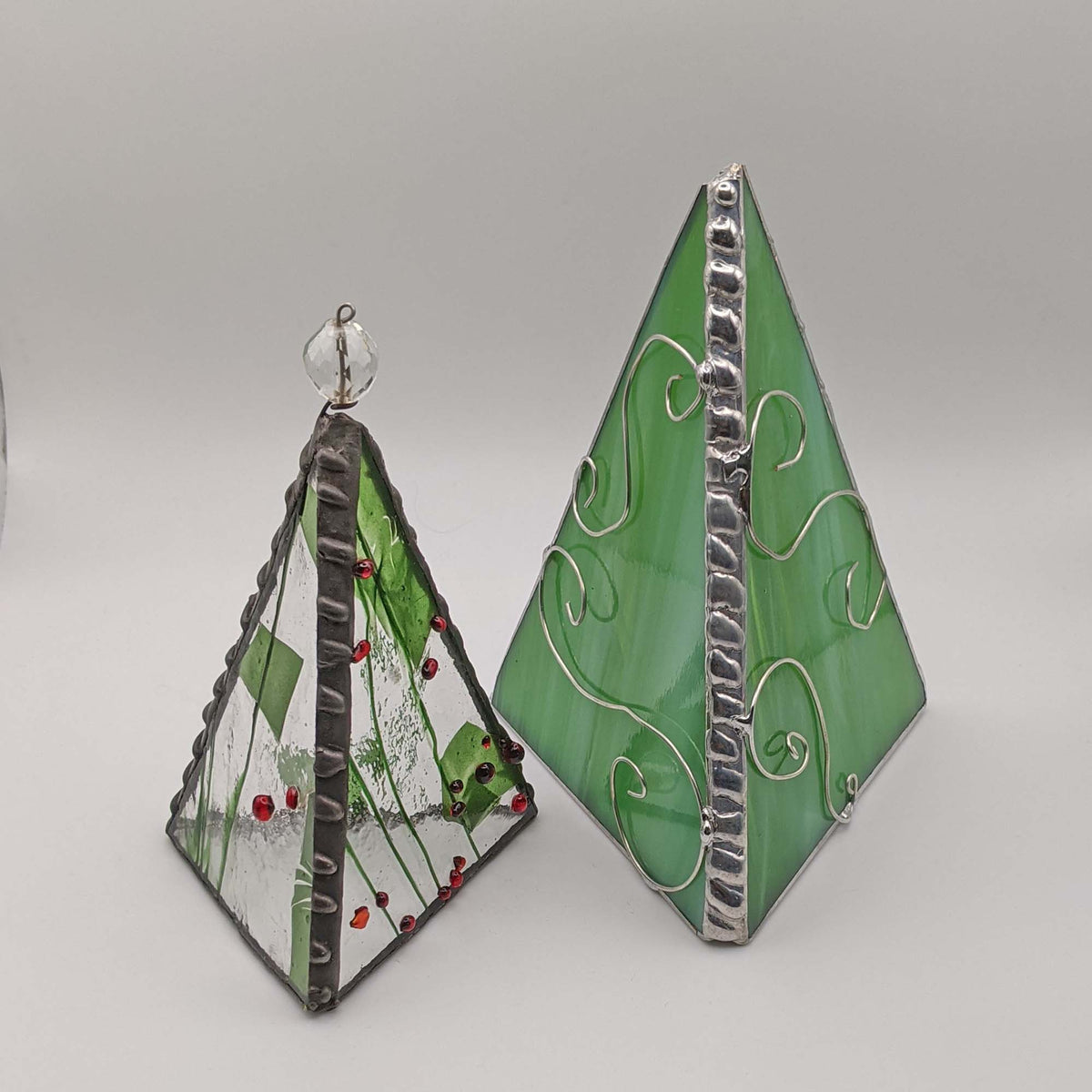3 Sided Christmas Tree stained glass pattern TUTORIAL