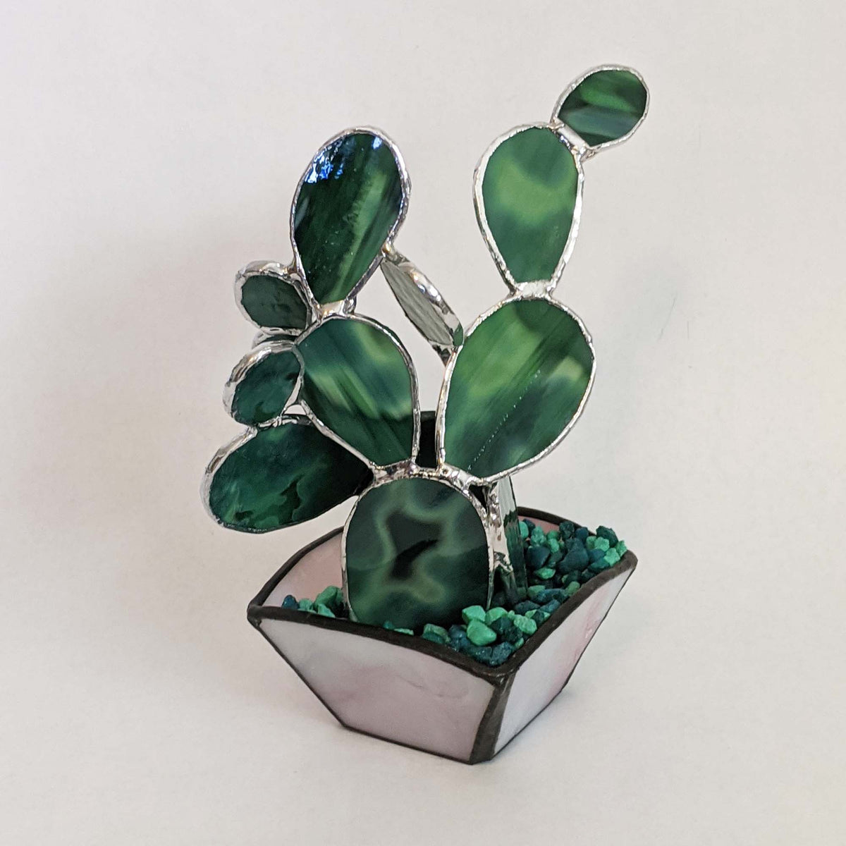 3D Cactus TUTORIAL, stained glass pattern
