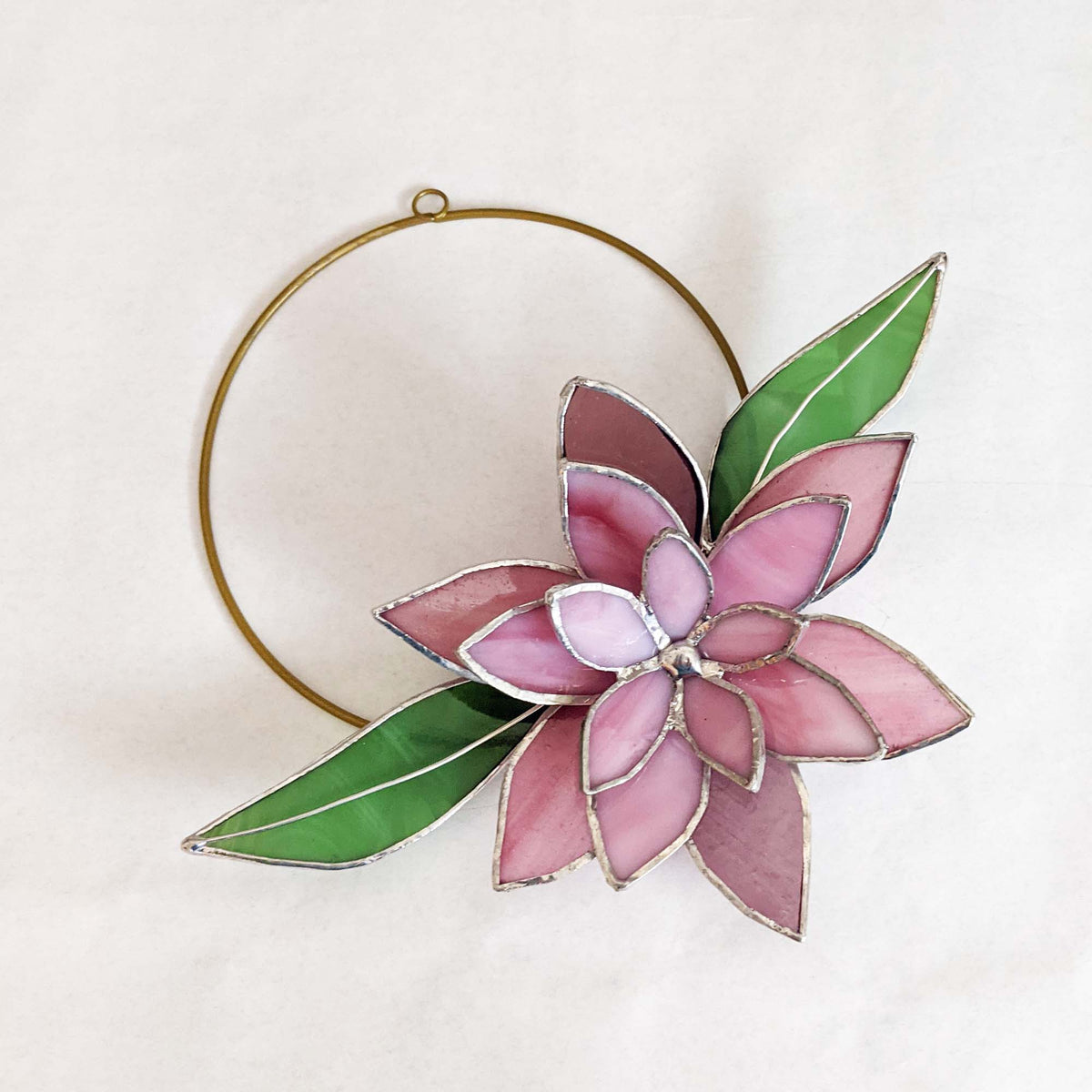 3D Flower Wreath stained glass pattern and TUTORIAL