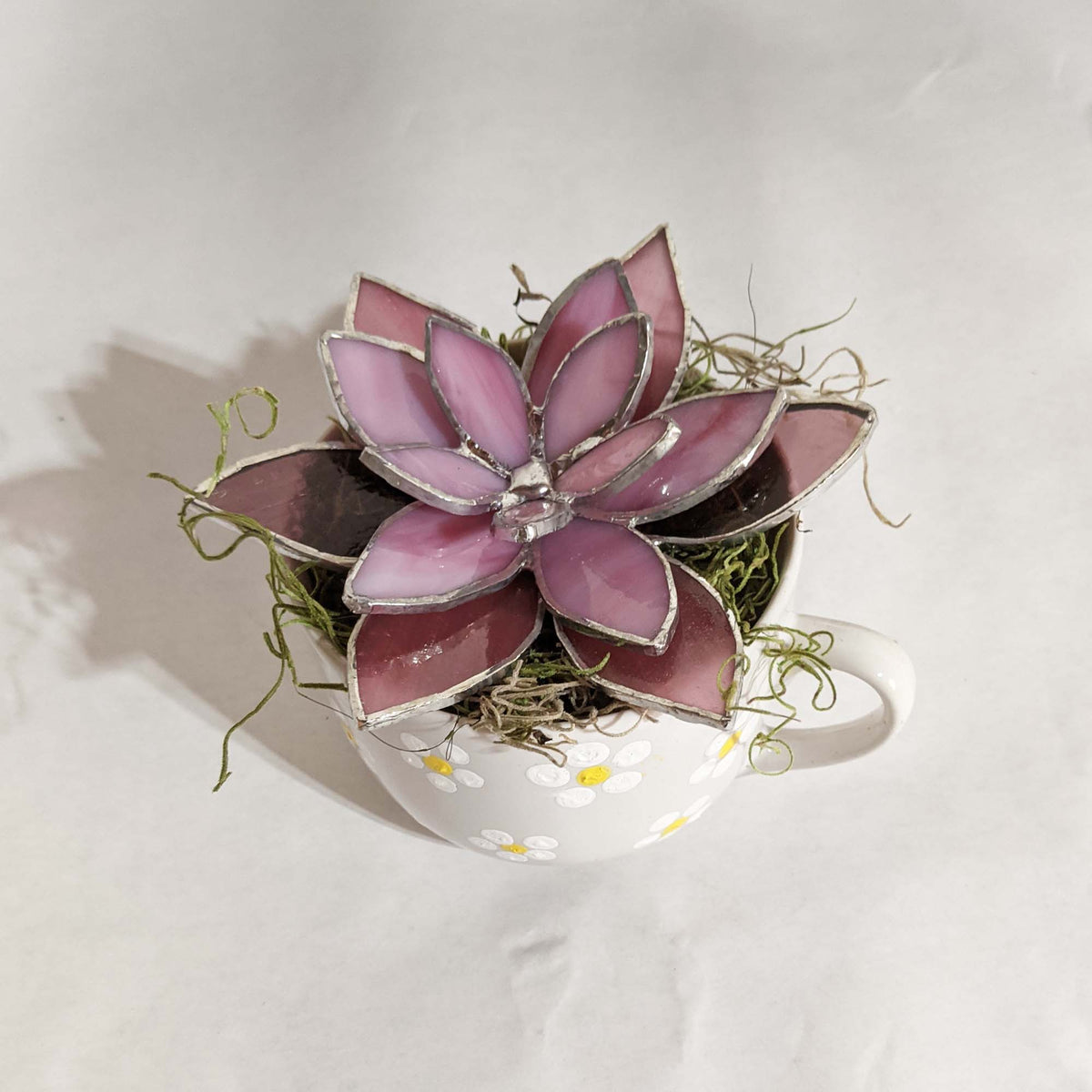3D Succulent Flower stained glass pattern and TUTORIAL