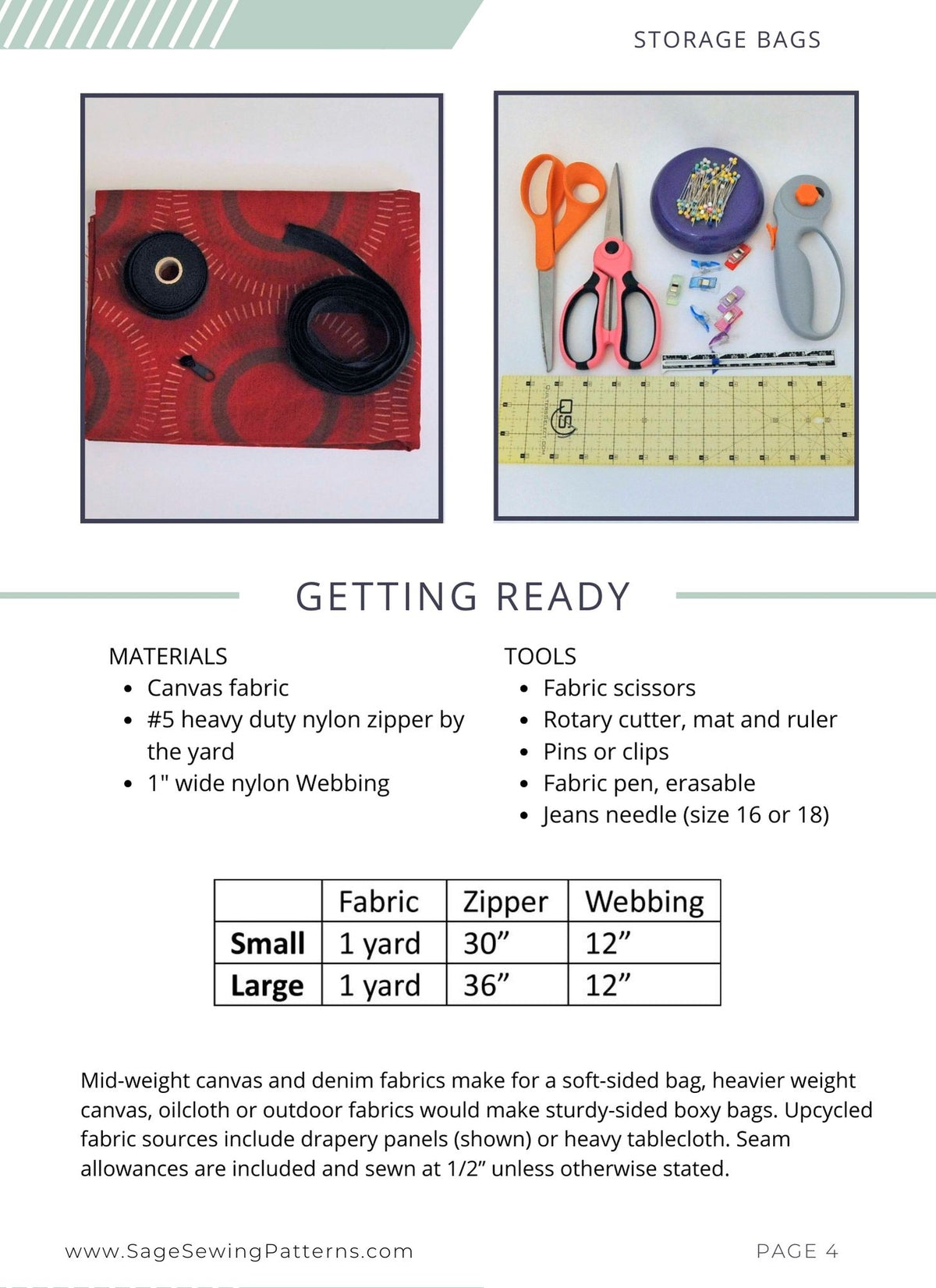 Zippered Storage Cubes, digital sewing pattern tutorial, 2 sizes