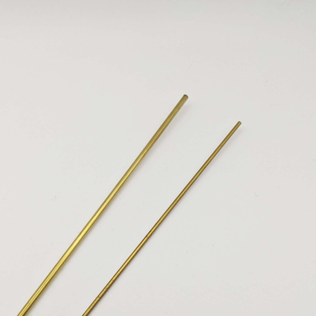Brass Hinge tube and rod set, 12 inch long tubes 3/32" and 1/16" diameter