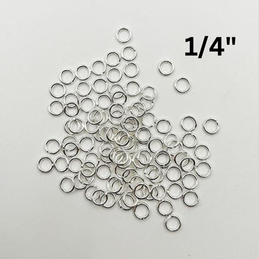 10 pack of 1/4" (6mm) pre-tinned copper Jump rings