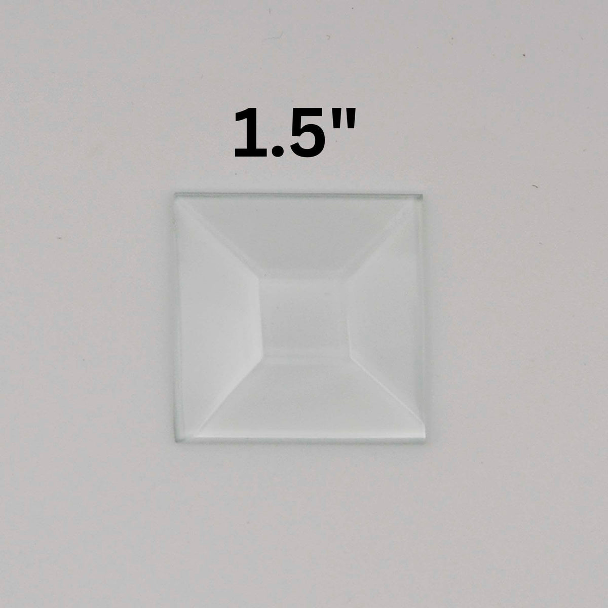 1.5" Square Glass Bevel