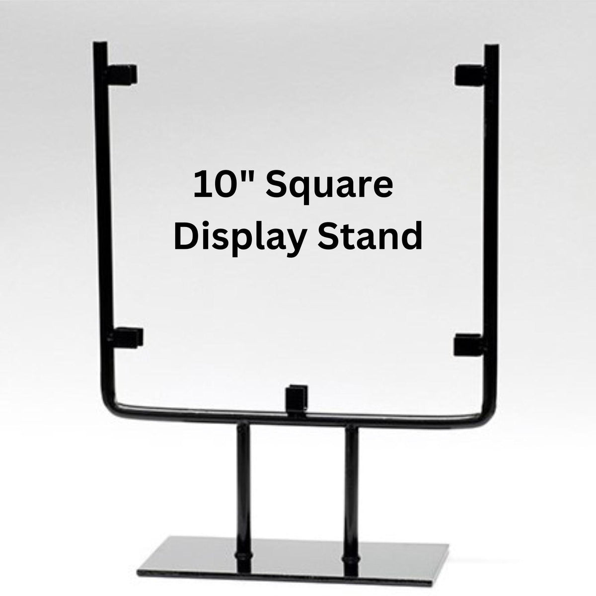 SQUARE table top Display Stand for stained glass, 8", 10" and 12" wide