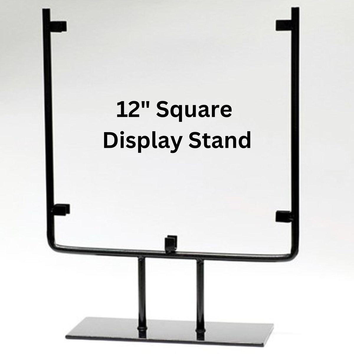 SQUARE table top Display Stand for stained glass, 8", 10" and 12" wide