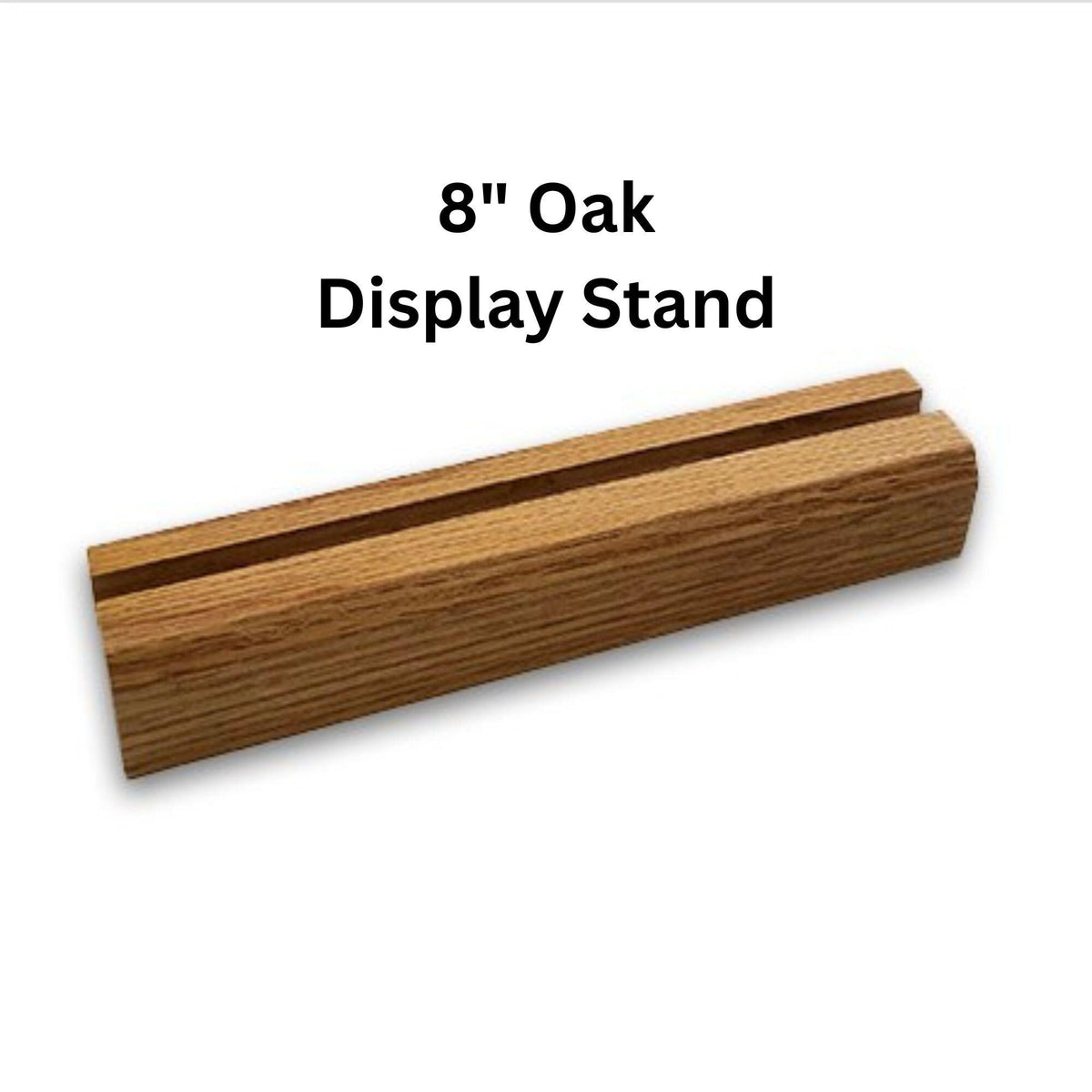 Oak table top Display Stand for art glass, 4", 6" or 8" wide