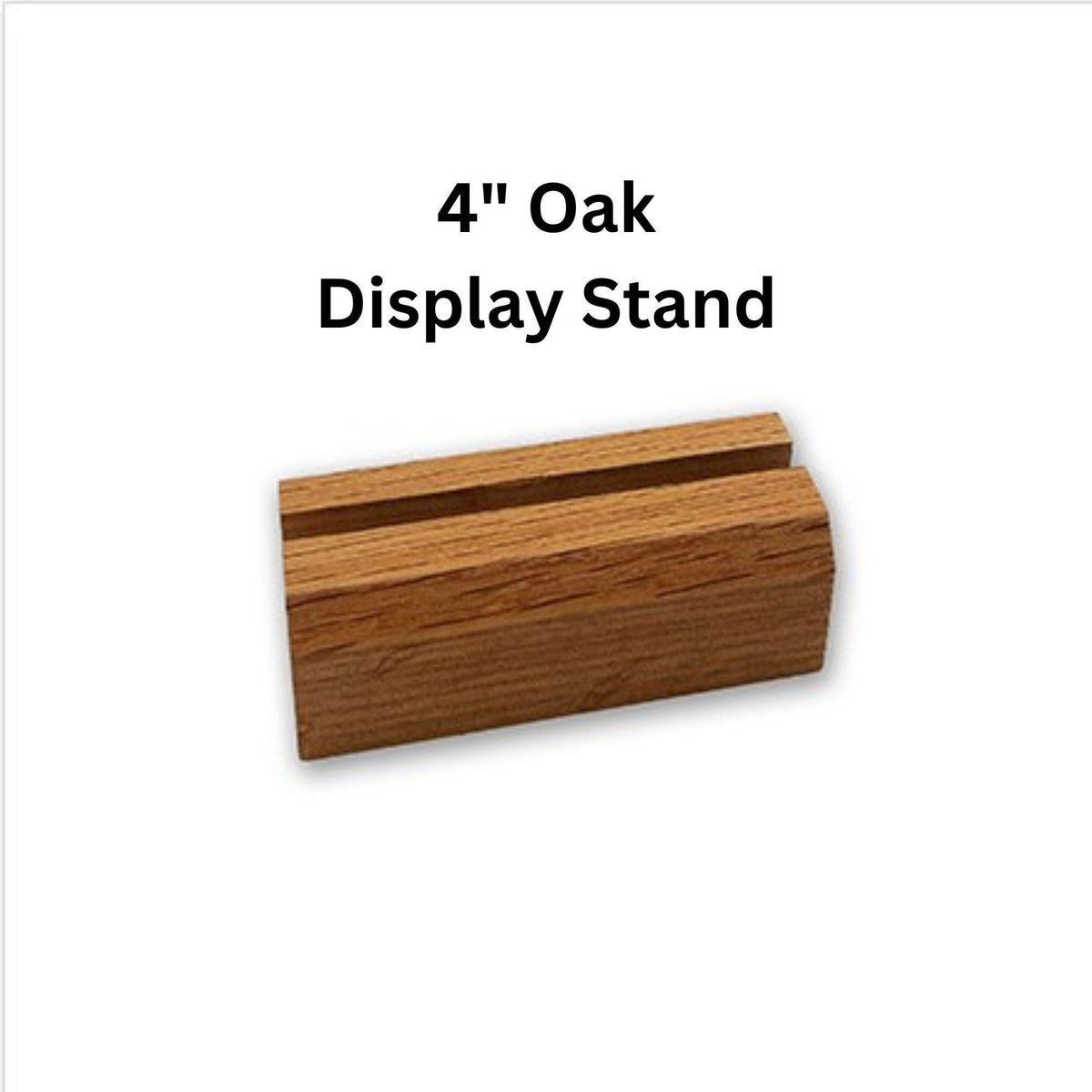 Oak table top Display Stand for art glass, 4", 6" or 8" wide