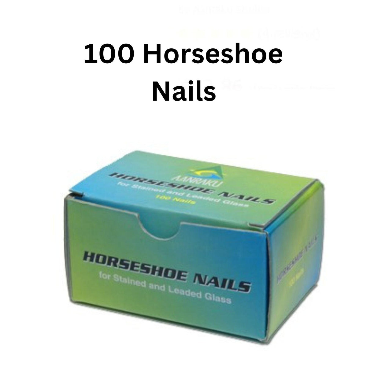 Horseshoe nails, 2" long, box of 100