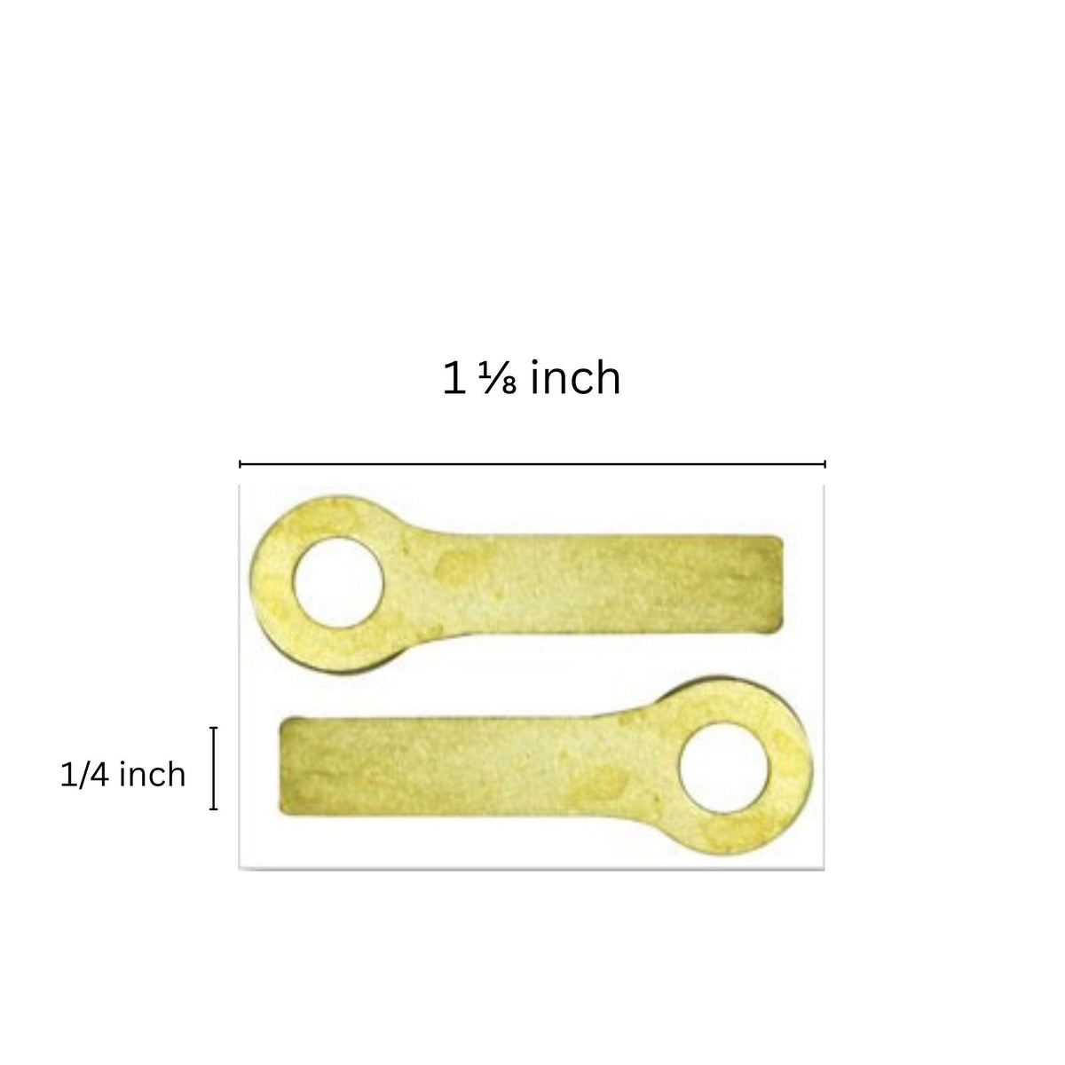 2 Handy Hanger brass hanging hardware for leaded glass panels