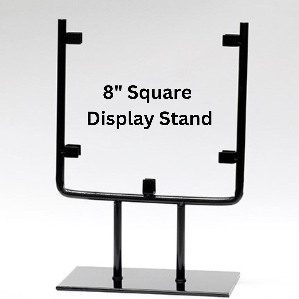 SQUARE table top Display Stand for stained glass, 8", 10" and 12" wide