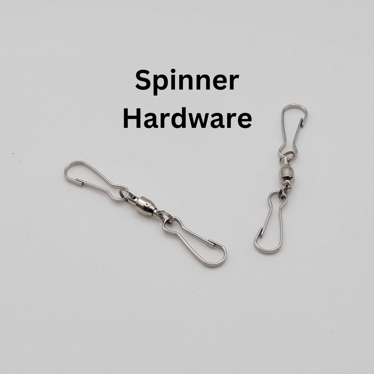 Spinner Hardware, stainless steel swivel with 2 clasps