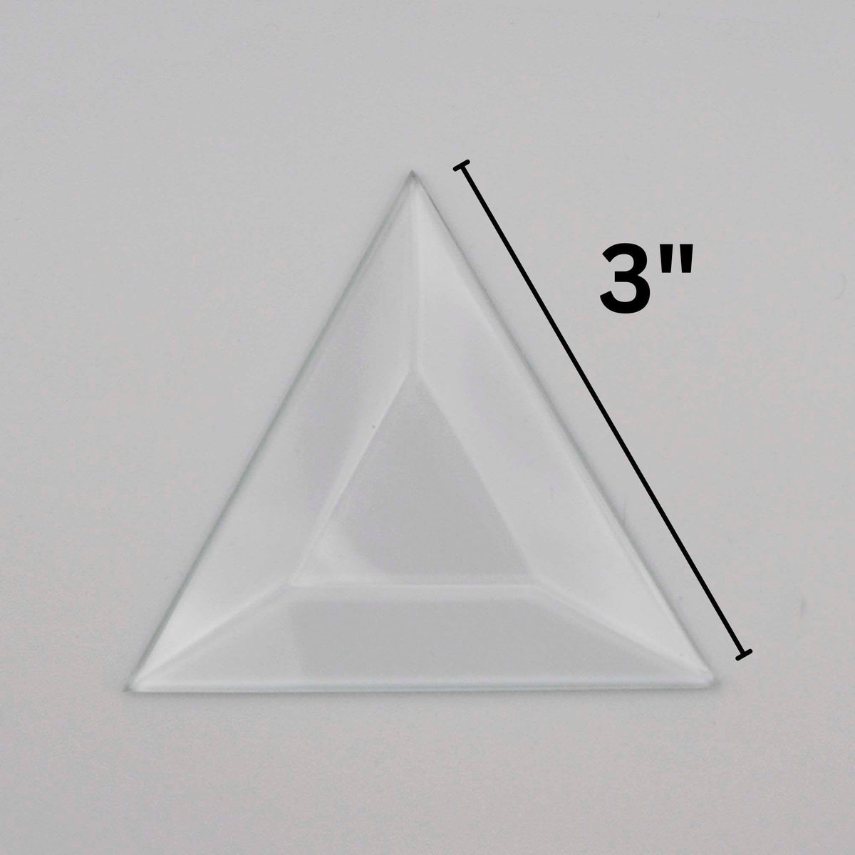 3" Triangle Glass Bevel