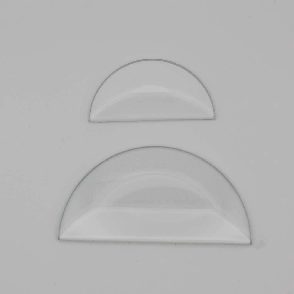 Half Circle Beveled Glass 2 or 3 inches wide