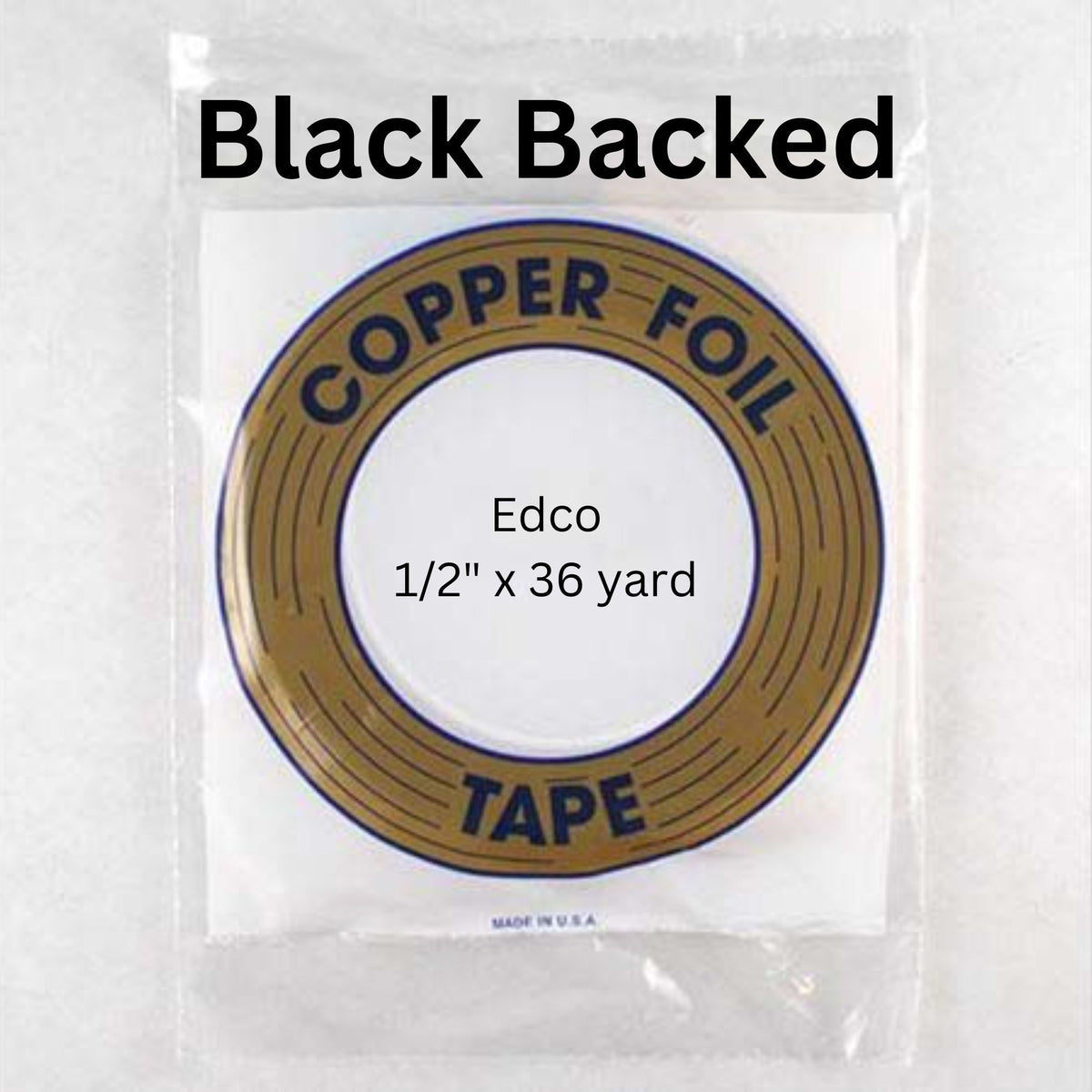 Edco SILVER BACK foil tape roll size 7/32" 1/4" 5/16" 3/8" 1/2"
