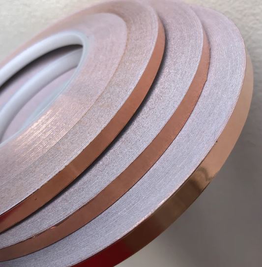 Edco SILVER BACK foil tape roll size 7/32" 1/4" 5/16" 3/8" 1/2"