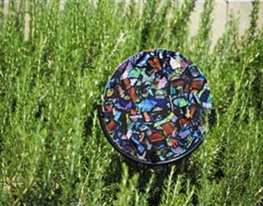 12" CIRCLE Garden Stake Display Stand for stained glass
