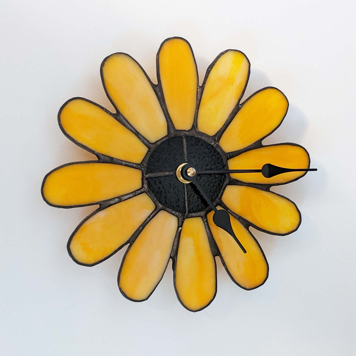 Stained Glass Flower Clock TUTORIAL pattern