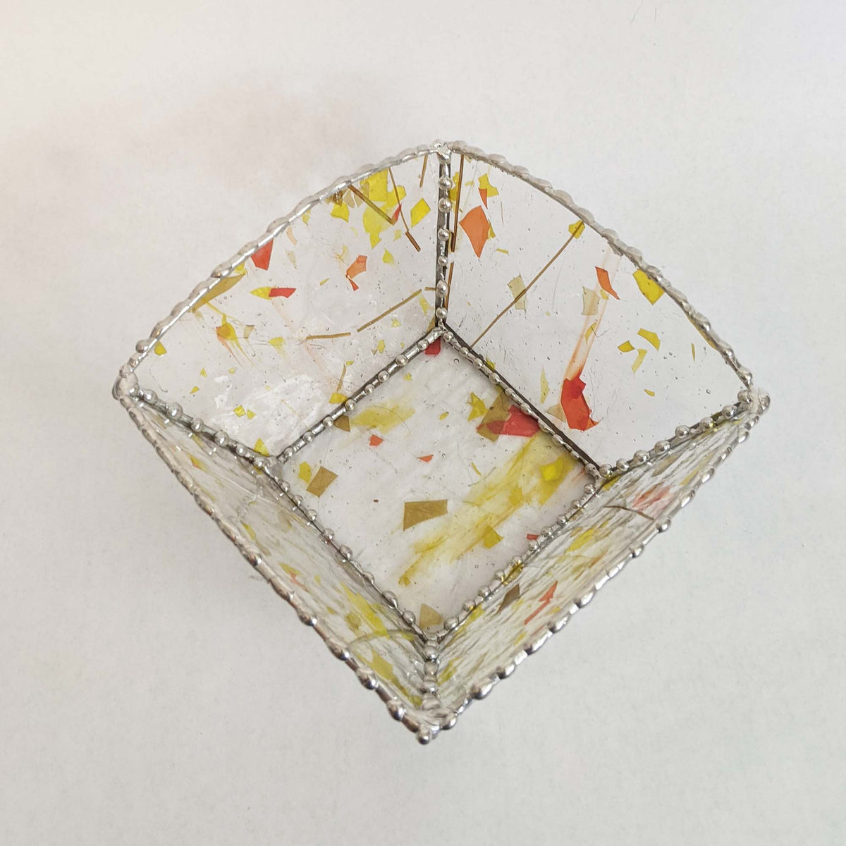 Square Glass Bowl stained glass TUTORIAL pattern