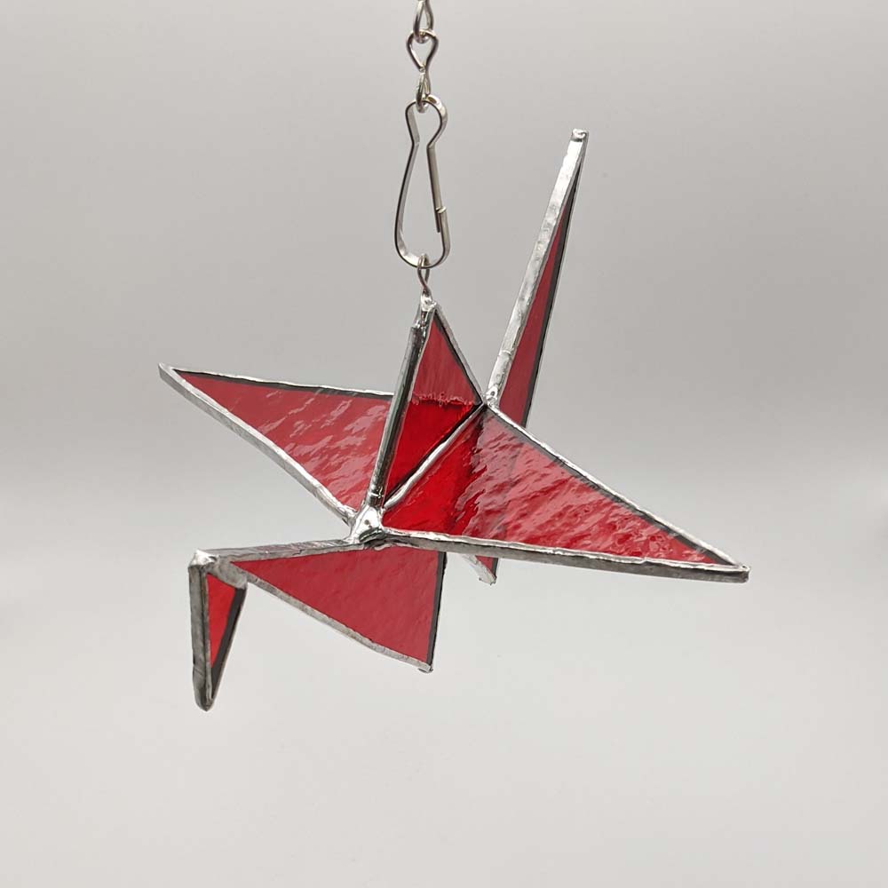 3D Origami Crane stained glass TUTORIAL