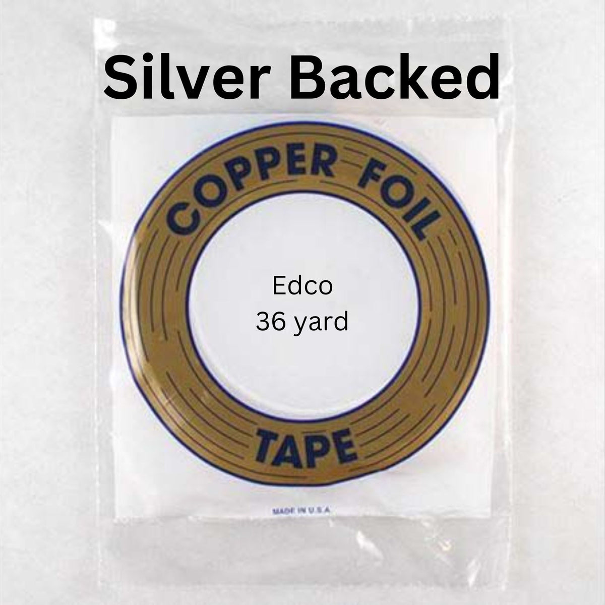 Edco SILVER BACK foil tape roll size 7/32" 1/4" 5/16" 3/8" 1/2" (Copy)