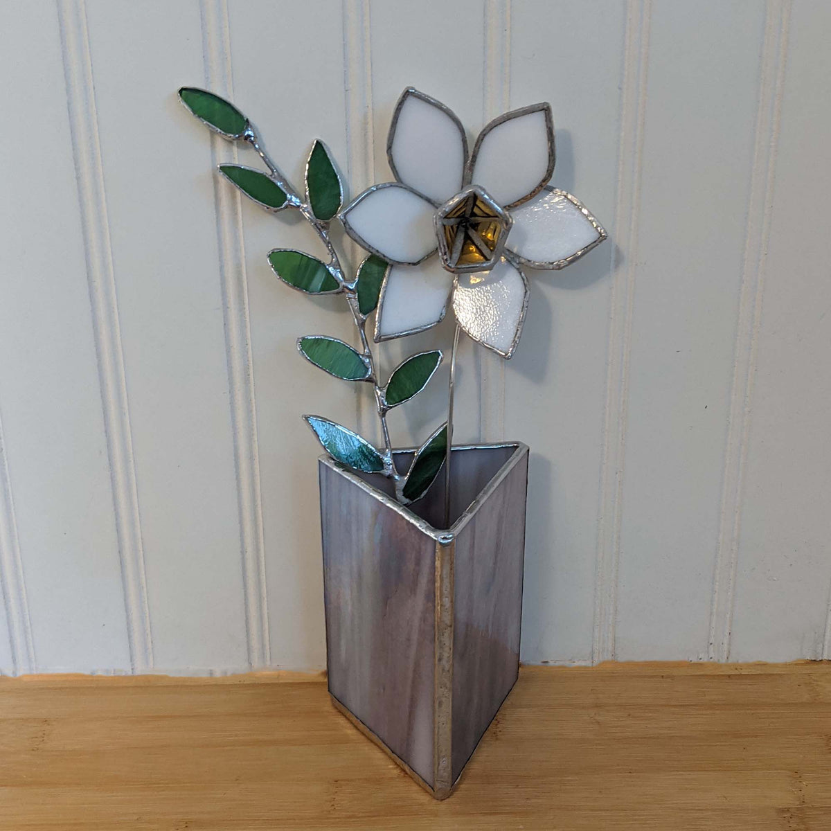 Stained Glass Triangle Vase Pattern and TUTORIAL